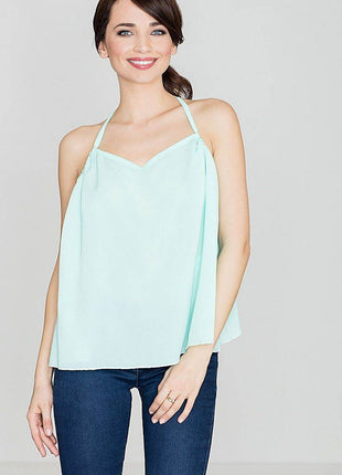 Loose-Fit Summer Blouse with Frilled Back & Bust Creases - MimiStylez