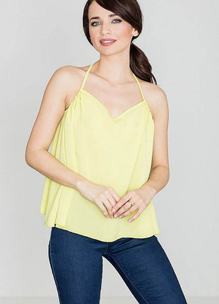 Loose-Fit Summer Blouse with Frilled Back & Bust Creases - MimiStylez