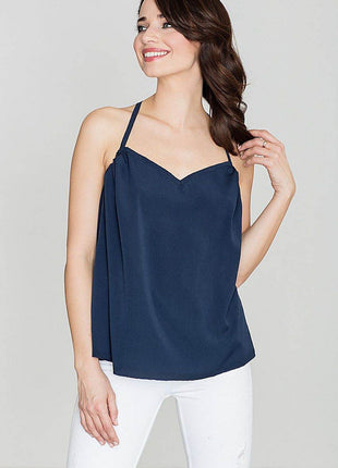 Loose-Fit Summer Blouse with Frilled Back & Bust Creases - MimiStylez