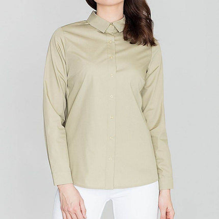 Elegant Shirt with Snap Button Front & Back Cut-Out Detail - MimiStylez