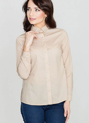 Elegant Shirt with Snap Button Front & Back Cut-Out Detail - MimiStylez