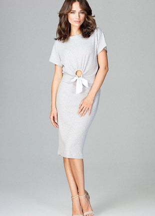 Two-Piece Set – Bow Tie Blouse & Fitted Knee-Length Skirt - MimiStylez