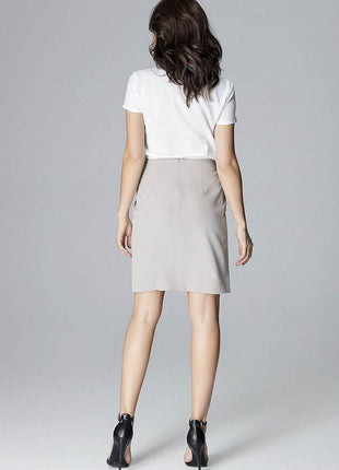 Elegant Mini Skirt with Envelope Front - MimiStylez