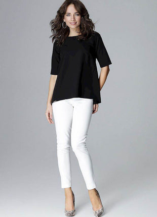 Elegant Loose-Fit Blouse – Flattering & Comfortable - MimiStylez