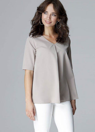 Elegant Loose-Fit Blouse – Flattering & Comfortable - MimiStylez