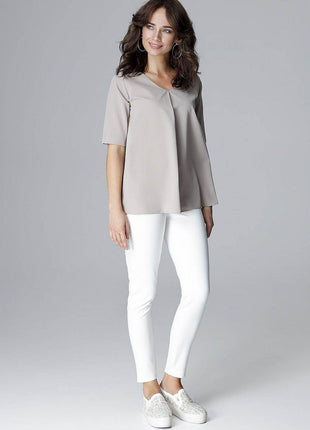 Elegant Loose-Fit Blouse – Flattering & Comfortable - MimiStylez