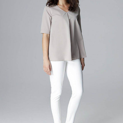 Elegant Loose-Fit Blouse – Flattering & Comfortable - MimiStylez