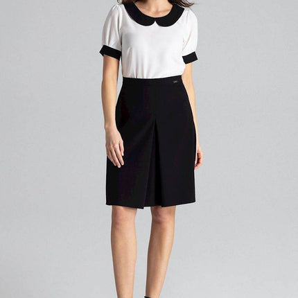 Elegant Blouse with Short Sleeves & Tailored Fit - MimiStylez