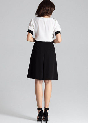 Elegant Blouse with Short Sleeves & Tailored Fit - MimiStylez