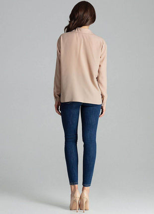 Simple Long Sleeve Shirt with Button Fastening and Chest Pocket - MimiStylez