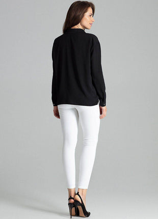Simple Long Sleeve Shirt with Button Fastening and Chest Pocket - MimiStylez