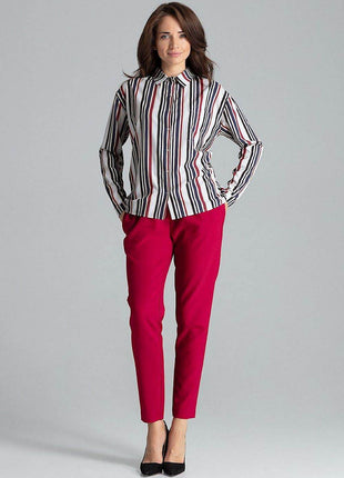 Simple Long Sleeve Shirt with Button Fastening and Chest Pocket - MimiStylez