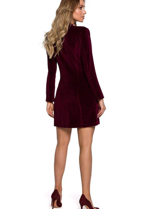 Fitted Cotton Blazer-Style Dress - MimiStylez