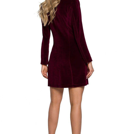 Fitted Cotton Blazer-Style Dress - MimiStylez