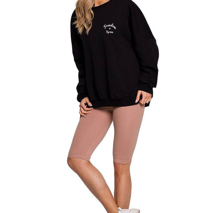 Soft Short Sports Cotton Leggings with Elastic Waist - MimiStylez