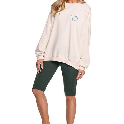 Soft Short Sports Cotton Leggings with Elastic Waist - MimiStylez