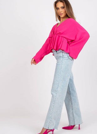 Women's Flowing Blouse with Statement Sleeves - MimiStylez