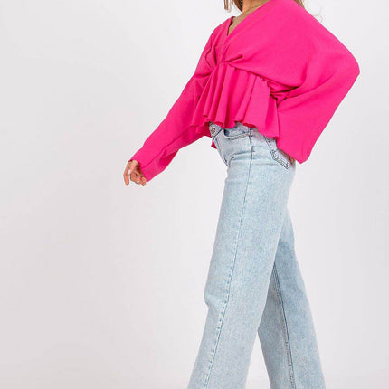 Women's Flowing Blouse with Statement Sleeves - MimiStylez