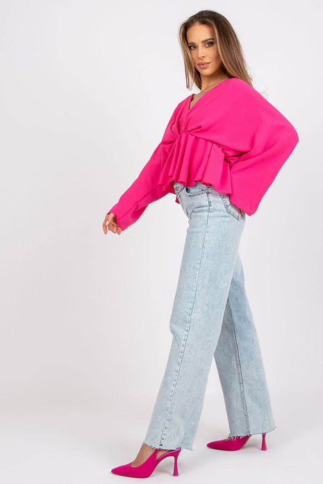 Women's Flowing Blouse with Statement Sleeves - MimiStylez