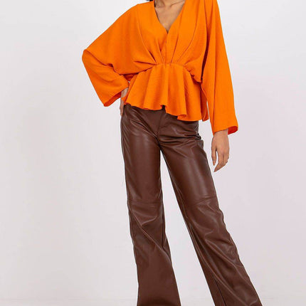 Women's Flowing Blouse with Statement Sleeves - MimiStylez