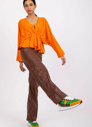 Women's Flowing Blouse with Statement Sleeves - MimiStylez