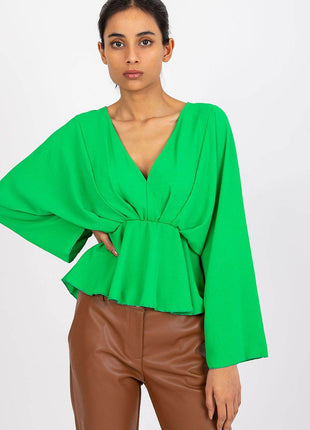 Women's Flowing Blouse with Statement Sleeves - MimiStylez