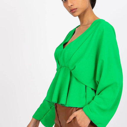 Women's Flowing Blouse with Statement Sleeves - MimiStylez