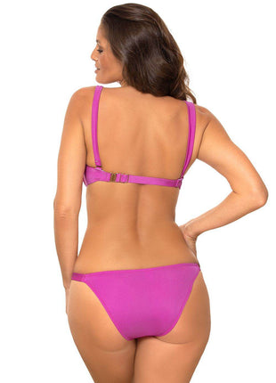 2-Piece Push-Up Swimsuit with Underwire & Adjustable Side-Tie Bottoms – Italian Fabric - MimiStylez