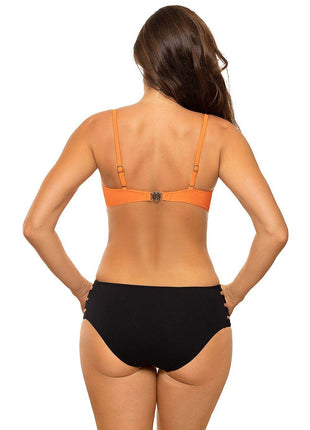 2-Piece Push-Up Bikini with Underwire Support – Patterned Bottoms & Italian Fabric - MimiStylez