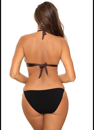 3-Piece Bikini Set with Push-Up Effect & Jewelry Detail - MimiStylez