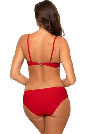 Elegant 2-Piece Bardot Swimsuit with Push-Up Effect - MimiStylez