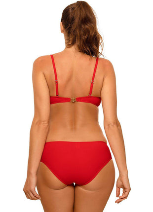 Elegant 2-Piece Bardot Swimsuit with Push-Up Effect - MimiStylez