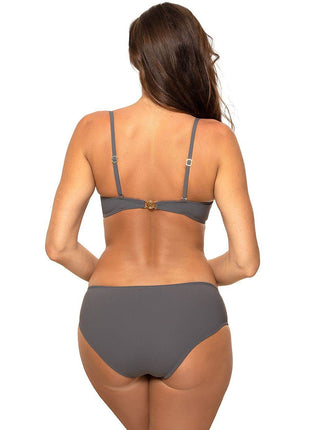 Elegant 2-Piece Bardot Swimsuit with Push-Up Effect - MimiStylez