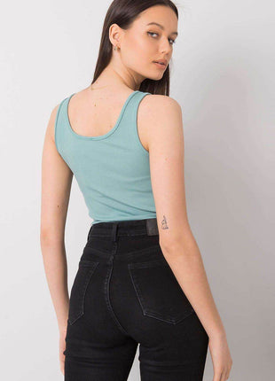 Sleeveless T-Shirt with Zipper Front & Decorative Pockets - MimiStylez