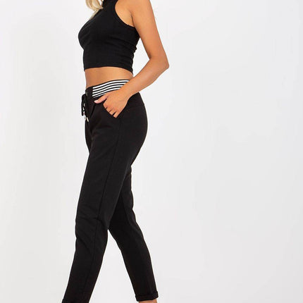 Women’s High-Waisted Sweatpants with Elastic Waistband, & Side Slip Pockets - MimiStylez