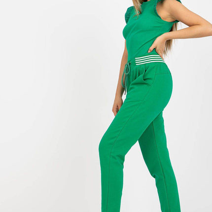 Women’s High-Waisted Sweatpants with Elastic Waistband, & Side Slip Pockets - MimiStylez