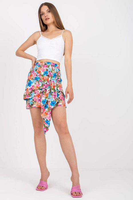 Mini Pencil Skirt with Decorative Front Binding - MimiStylez