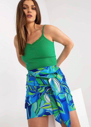 Mini Pencil Skirt with Decorative Front Binding - MimiStylez