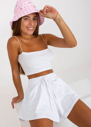 Wide-Leg Women's Shorts with Elastic Waist - MimiStylez