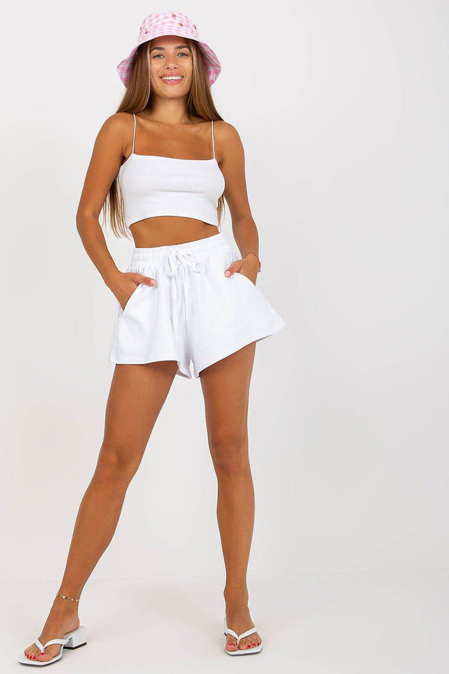Wide-Leg Women's Shorts with Elastic Waist - MimiStylez