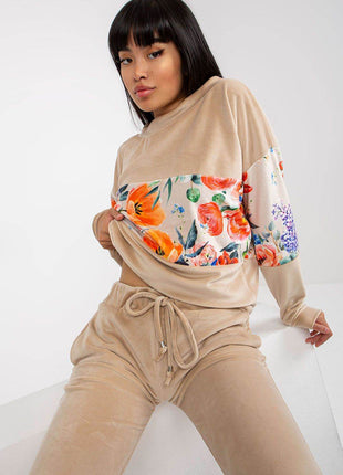 Two-Piece Lounge Set with Sweatshirt and Pants - MimiStylez