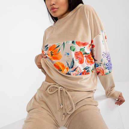 Two-Piece Lounge Set with Sweatshirt and Pants - MimiStylez