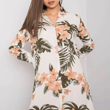 Long-Sleeve Buttoned Dress - MimiStylez