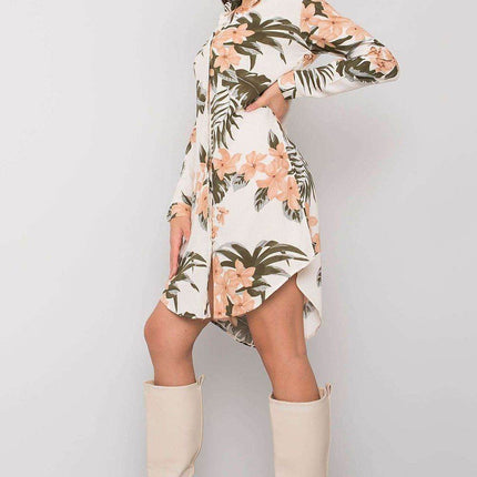 Long-Sleeve Buttoned Dress - MimiStylez
