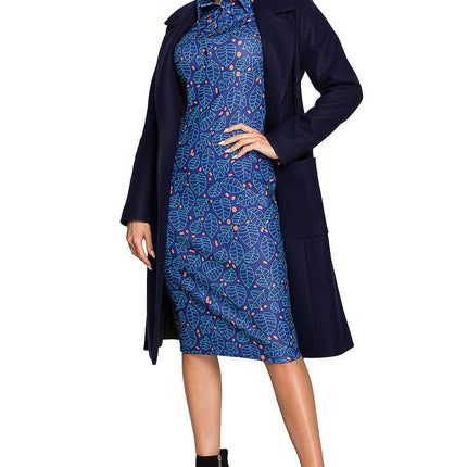 Belted Fleece Coat with Classic Collar & Large Front Pockets – Fully Lined - MimiStylez