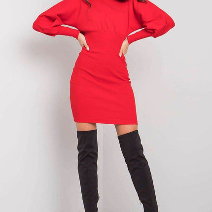 Elegant Fitted Cotton Dress with Long Sleeves - MimiStylez