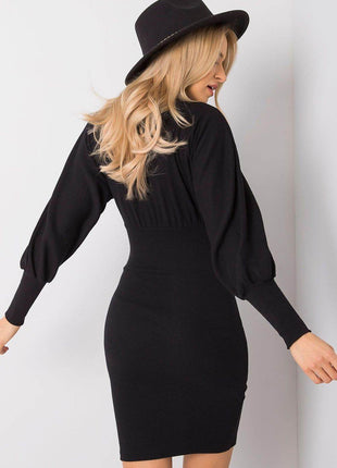 Elegant Fitted Cotton Dress with Long Sleeves - MimiStylez