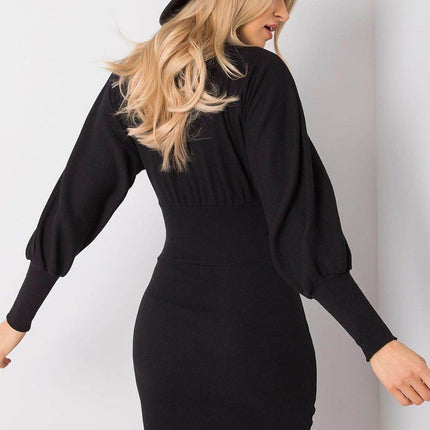 Elegant Fitted Cotton Dress with Long Sleeves - MimiStylez