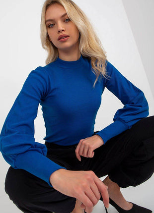 Ribbed Long Sleeve Blouse with Wide Cuffs - MimiStylez