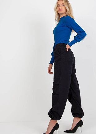 Ribbed Long Sleeve Blouse with Wide Cuffs - MimiStylez